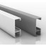 Schiene 3 Meter silber oder weiß